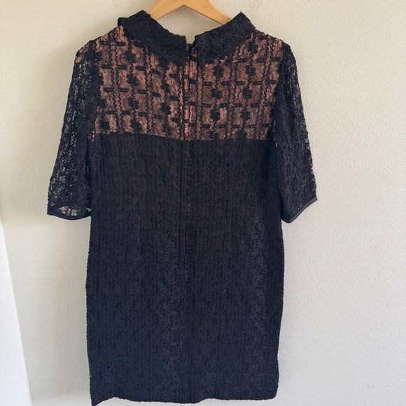Vintage Black Lace Handmade Shift Dress - Picture 7 of 11